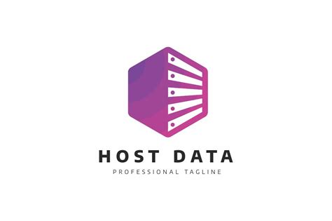Server Host Data Logo Template 79072 Templatemonster Data Logo