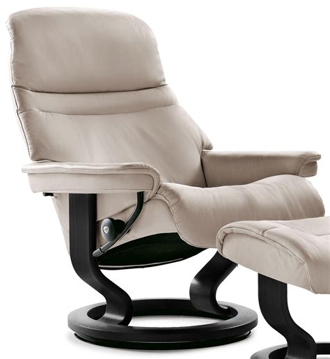 Stressless Sunrise 1238010 Large Reclining Chair With Classic Base