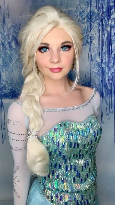 Elsa Elsa Cosplay Frozen Frozen Cosplay Elsa Face Character Party Princess Character