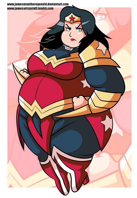 Commission Bbw Wonder Woman By Jamesmantheregenold On Deviantart