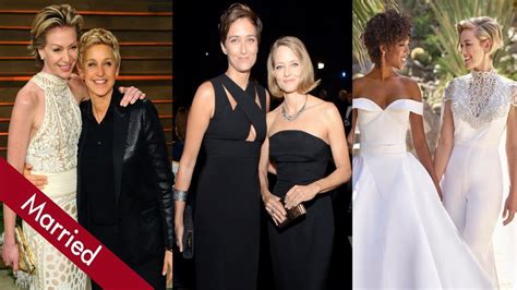 Top 10 Lesbian Couples In Hollywood Who Got Married Youtube