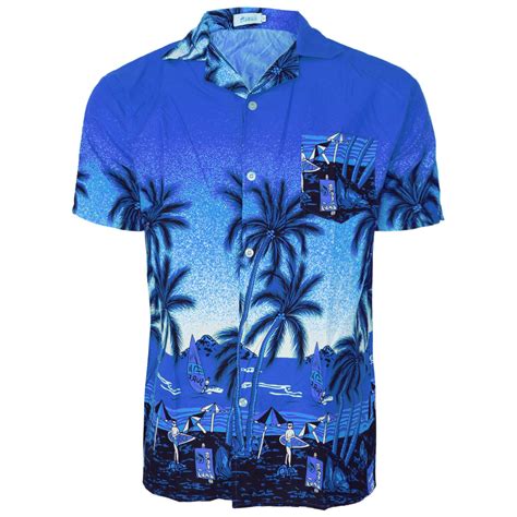 Camisa Hawaiana Para Hombre Floral Rockabilly Surf Playa Fiesta Vacaciones Stag Dance Ebay