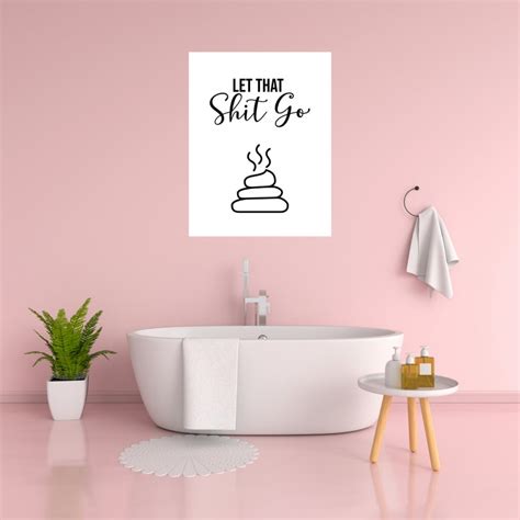 Funny Bathroom Sign Farmhouse Bathroom Bathroom Decor Funny Etsy