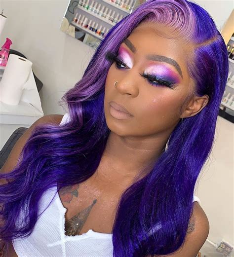 Lace Front Wigs On Instagram Purple Rain 💜☔️ 💜 Teamwork Makes The