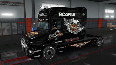 Scania T Harley Davidson Skin Ets2 Mods Euro Truck Simulator 2 Mods