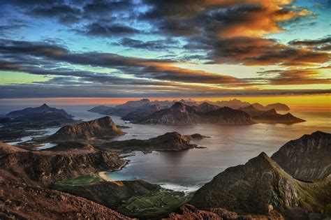 Lovely View Of The Lofoten Islands Norway Wallpapers And