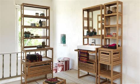 Choisissez le meilleur pour votre salle de bains. Sous vasque en bambou Danong - Les meubles de salle de ...