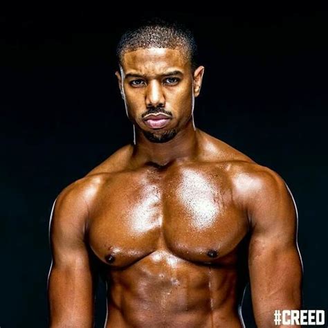 Michael B Jordan Michaelb4jordanand His Oiled Up Pecsteam Up For “creed” And The Cover Of