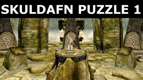 Skuldafn temple from arrival point. Skyrim - Skuldafn Temple Stone Puzzle 1 - "The World-Eater ...