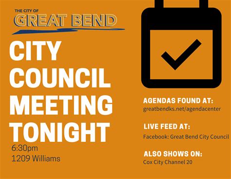 Great Bend City Council Meeting Tonight