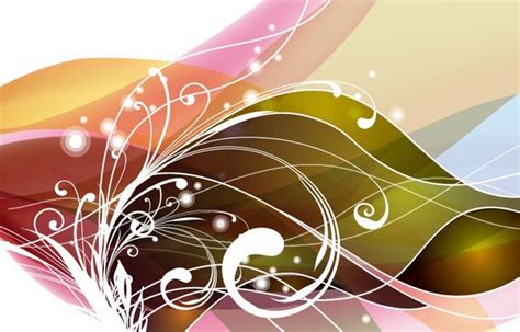 Abstract Swirl Floral Vector Art Free Vector In