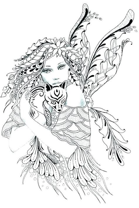 27 Fairy Coloring Pages For Adults Printable Mangasntr