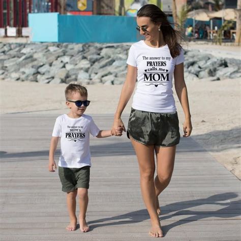 Mommy And Me Outfit Matching Mother And Son Outfit Matching Etsy Matching Mom Mom And Son