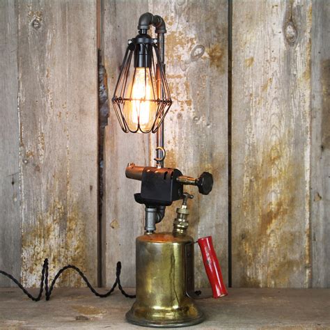 Steampunk Brass Torch Table Lamp A Great Piece Of Steampunk Lighting