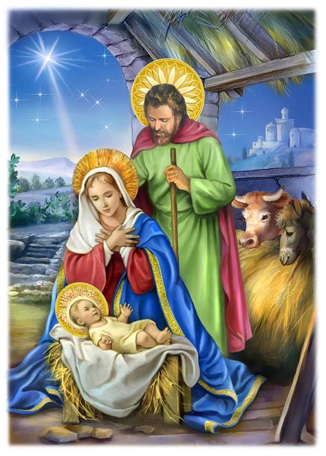 Nativity Of Jesus Painting By Patrick Hoenderkamp