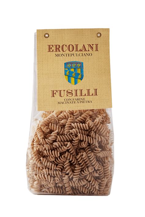 Organic Fusilli Pasta From Stone Milled Wheat Grown In Val Dorcia