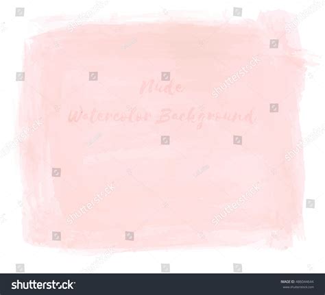 Vector Nude Watercolor Background Stock Vector 486044644 Shutterstock