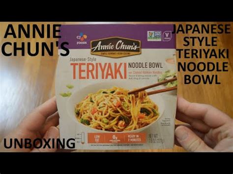 Unboxing Annie Chun S Japanese Style Teriyaki Noodle Bowl YouTube