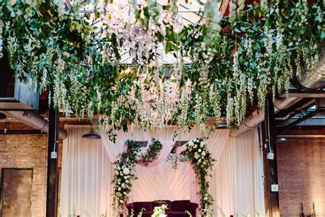 Morgan Manufacturing Wedding With The Floral Ceiling Of Your Dreams