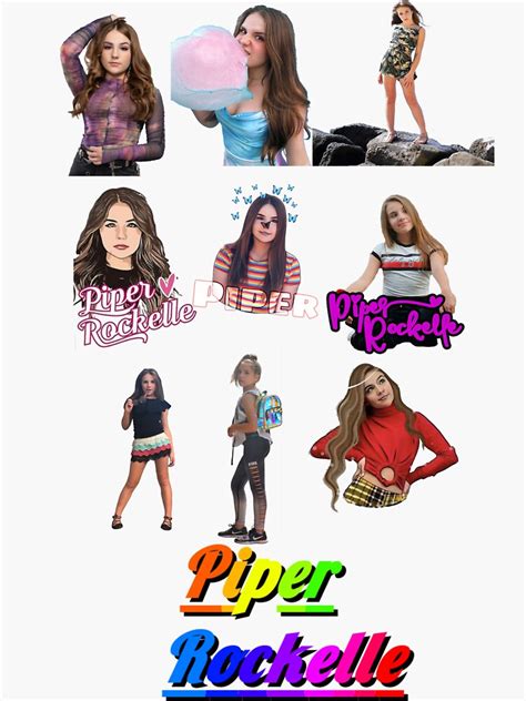 Piper Rockelle Compilation Sticker For Sale By Akzudesign Redbubble