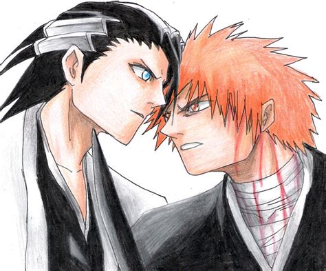 Byakuya Vs Ichigo By Cebrero On Deviantart