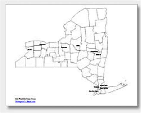 Printable Map Of New York State Printable Map