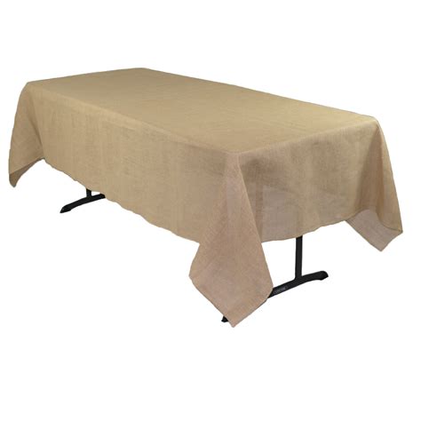 60 x 102 inch rectangular burlap tablecloth your chair covers inc