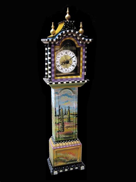 Linda Jacque • Mixed Media Repurposed Grandfather Clock Clock