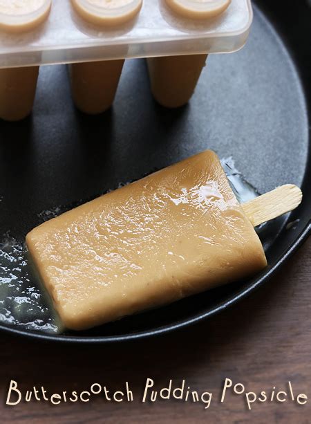 Butterscotch Pudding Popsicles Recipe Sharmis Passions