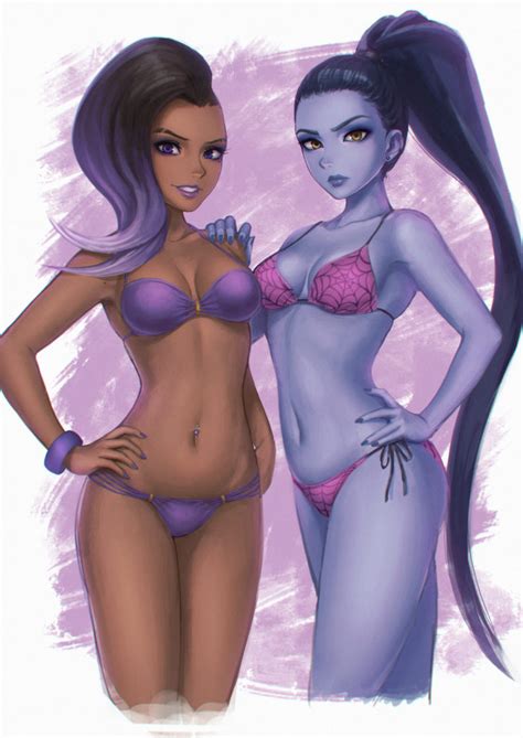 Sombra And Widowmaker Are Ready For The Beach ~ Overwatch