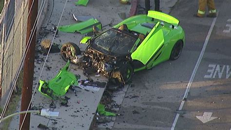 Mclaren Sports Car Smashed Up In Hit Run Crash In Los Angelse Abc7