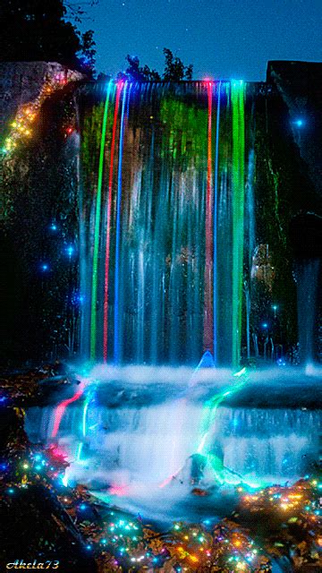 Neon Waterfall Iphone Live Wallpaper Download On Phoneky Ios App