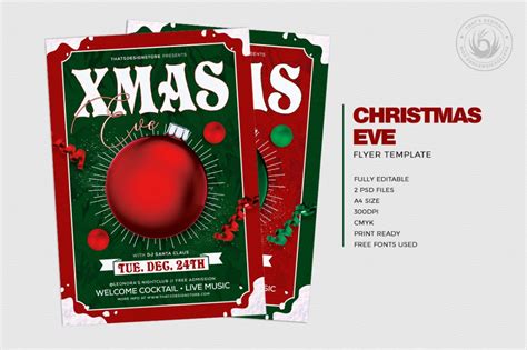 Christmas Eve Flyer Template V9 Free Psd Posters Design For Photoshop