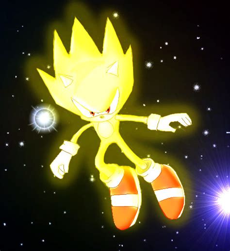 Super Sonic In Space By Metal Overlord On Deviantart