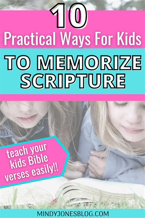 10 Simple Ways To Teach Your Kids To Memorize Bible Verses Mindy