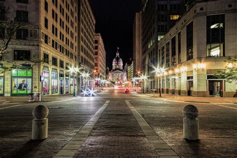 Monument Circle Indianapolis Indiana Long Exposure Photography