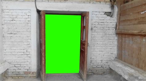 Door In Green Screen Free Stock Footage Youtube