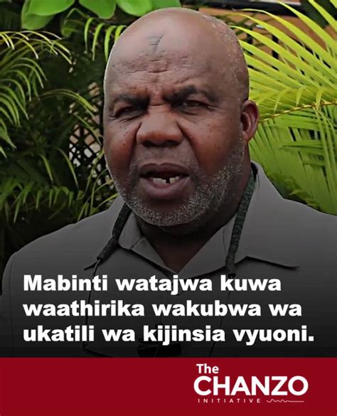 The Chanzo On Twitter Mabinti Watajwa Kuwa Waathirika Wakubwa Wa
