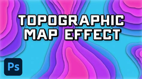 How To Create Topographic Map Effect In Photoshop Layered Paper