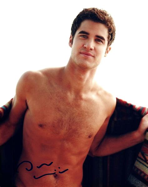 Darren Criss Signed Autograph X Photo Glee Hot Sexy Actor Shirtless Pose Coa Autographia