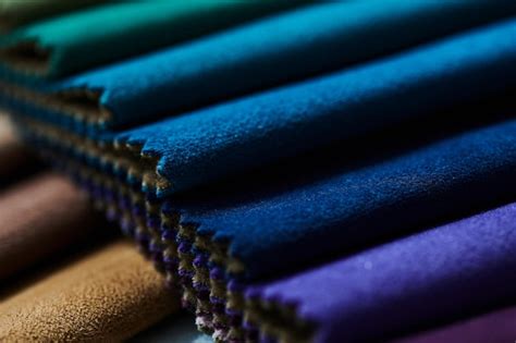 Premium Photo Colorful Samples Of Upholstery Fabrics Closeup Leather