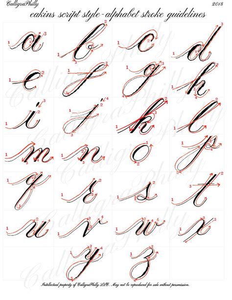 Beginner Level Copperplate Calligraphy Worksheet Set Etsy