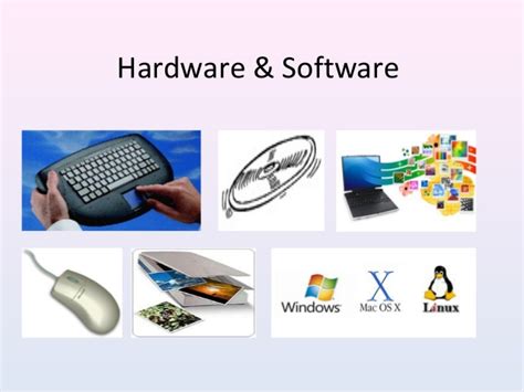 Application software, computer, hardware, input devices, output devices, secondary storage devices, software, system software. 04. features hardware and software - ipo of computer