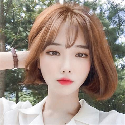 Korean Bangs Hairstyle For Round Face Best Haircut 2020