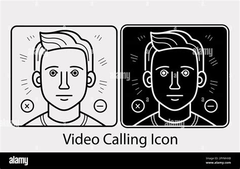 Video Calling Icon Outline Style Simple Set Of Video Conference Related