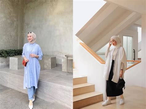 6 Outfit Bukber Hijab Simple Dengan Rok Dan Celana Cantik Indozone