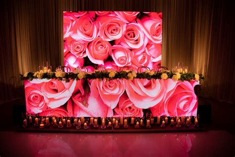 Bridal Table Backdrop - Led Video Screen - Feel Good Events