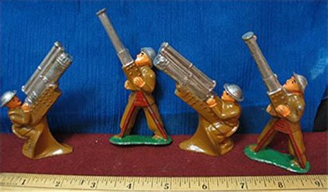 Collection Of Four Barclay Metal Toy Soldiers