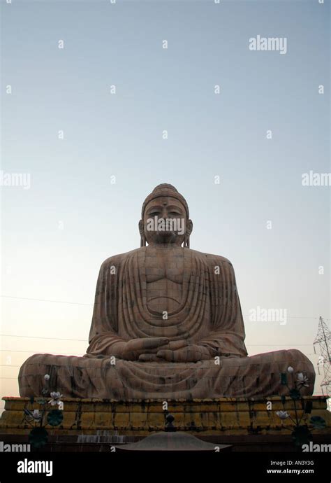80ft High Statue Of Lord Buddha Bodh Gaya India Stock Photo Alamy