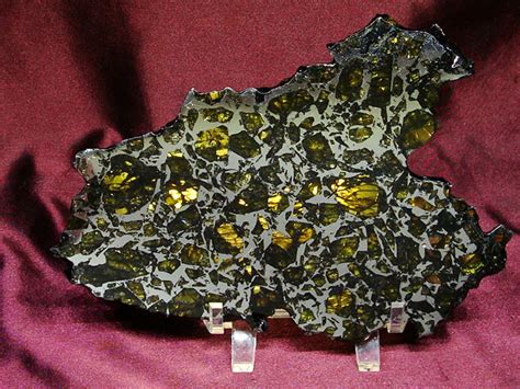 Cadmire Pallasite Meteorite Slice 1901gms